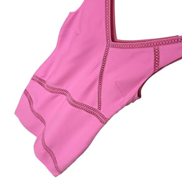 Banana Republic Pink Dress Sheath Embroidered Wedding Guest Barbie NWT 6 - Picture 6 of 12